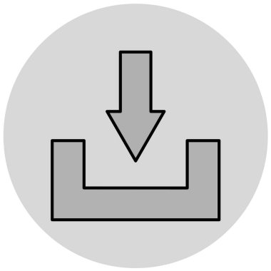 Simge indir, vektör illüstrasyonu