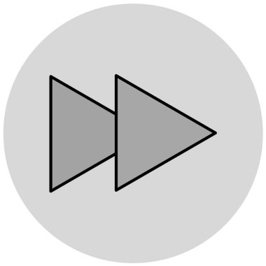 Oynayın. Web simgesi basit illüstrasyon