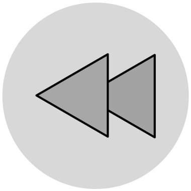 Bir müzik çalar simgesinin vektör illüstrasyonu