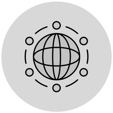 küresel ağ. Basit resimleme