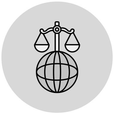 Küre. Web simgesi vektör illüstrasyonu