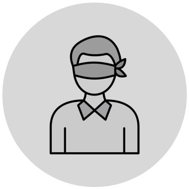 Web ve mobil uygulama tasarımınız için beyaz arkaplanda insan simgesi vektörü izole edildi