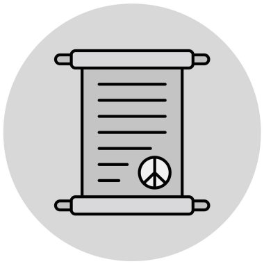 Belge. Web simgesi basit illüstrasyon