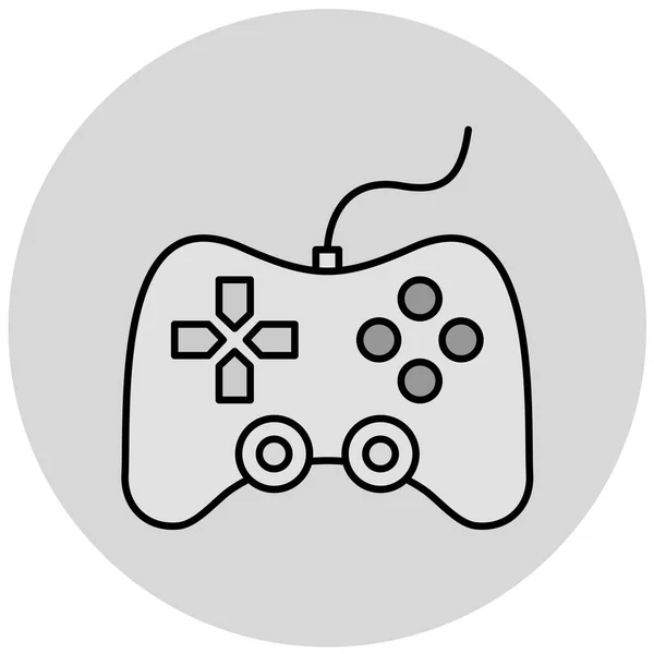 Joystick Icono Web Ilustración Simple — Vector de stock