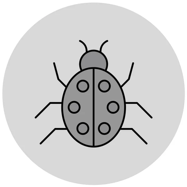 Bug Icon Vector Illustration — Stock Vector