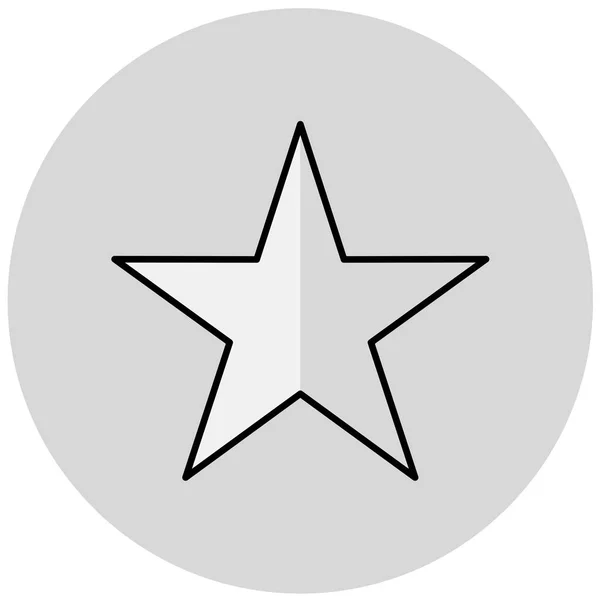 Icono Estrella Ilustración Vectorial — Vector de stock