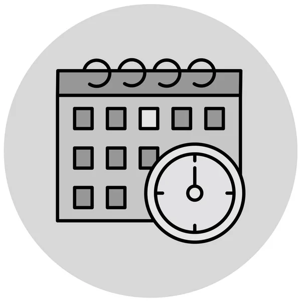 Icono Calendario Vector Ilustración — Vector de stock