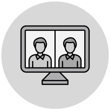 İnsan simgesinin vektör illüstrasyonu