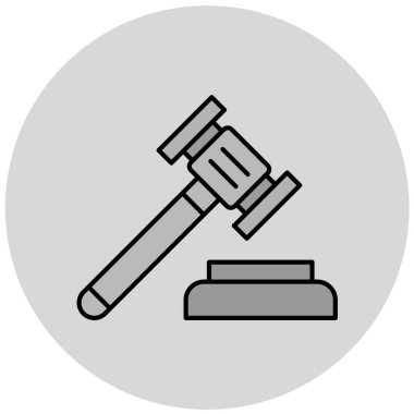 Açık artırma simge vektör çizim