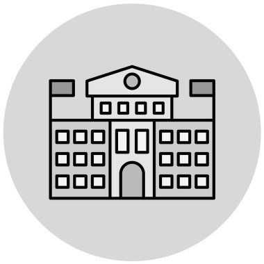 basit simgesi bina, illüstrasyon vektör