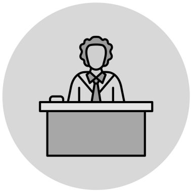 hoparlör basit simgesi, vektör çizim