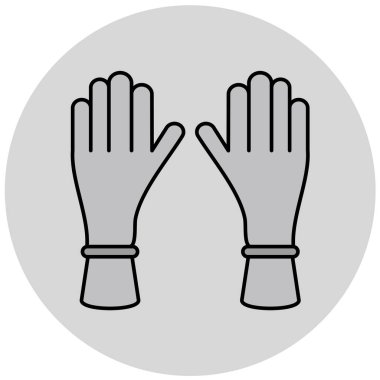 Eldivenler basit simge, vektör çizimi