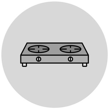 basit kutsal kişilerin resmi, vektör çizim soba