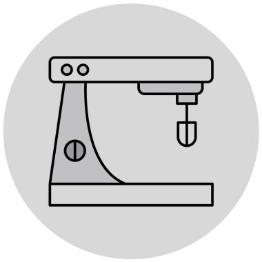 Karıştırıcı basit simgesi, vektör illüstrasyonu