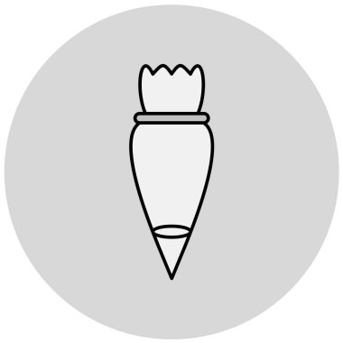 Mutfak gereçleri basit simge, vektör illüstrasyonu