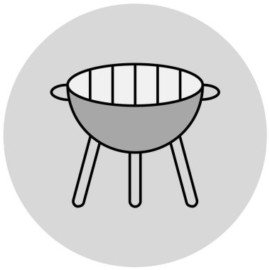 Basit ızgara simgesi, vektör illüstrasyonu