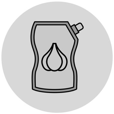 Modern yiyecek simgesinin vektör çizimi