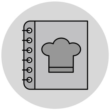 Şef şapka ikonu. vektör illüstrasyonu