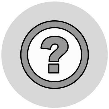 soru işareti simgesi, vektör illüstrasyonu