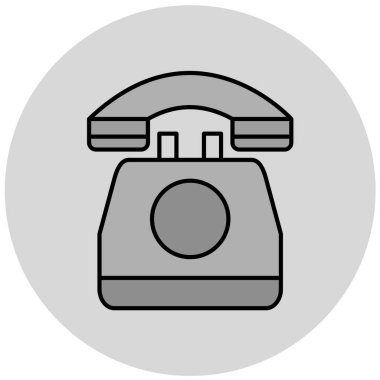 Vektör telefon simgesi illüstrasyonu