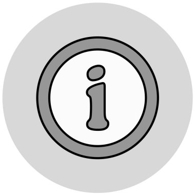 bilgi simgesi, vektör illüstrasyonu