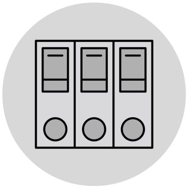 arşiv vektörü simgesi. düz biçim illüstrasyonu