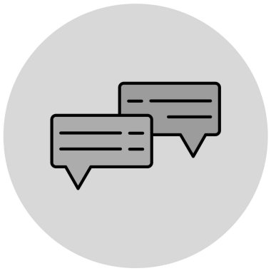 Konuş. Web simgesi basit tasarım