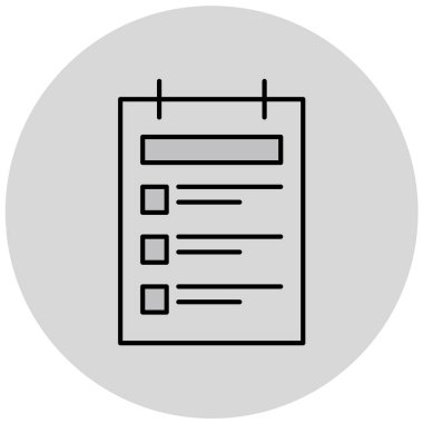 Gri arkaplanda simge vektör illüstrasyonu