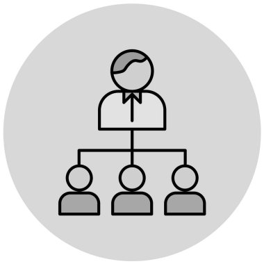 iş takımı simgesi vektör illüstrasyonu