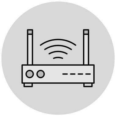 Yönlendirici. Web simgesi basit illüstrasyon