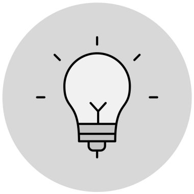 Gri arkaplanda simge vektör illüstrasyonu