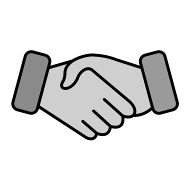 Gri arkaplanda simge vektör illüstrasyonu