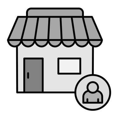 Bir depolama simgesinin vektör çizimi