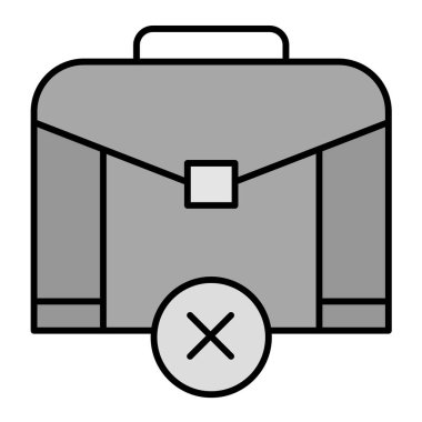 evrak çantası ikonu vektör illüstrasyonu