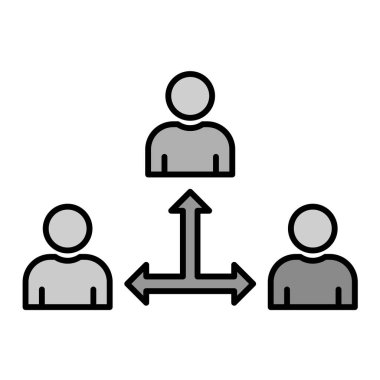 İnsan simgesinin vektör illüstrasyonu
