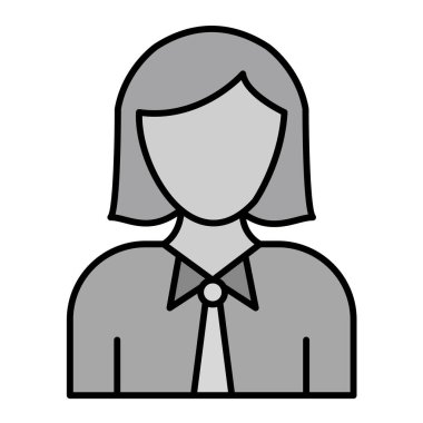 kadın avatar karakter vektör illüstrasyon tasarımı