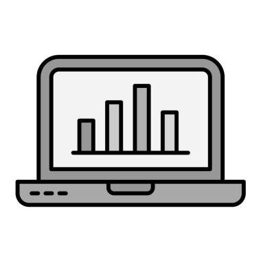 dizüstü bilgisayar simgesi. vektör illüstrasyonu