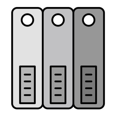 dosya dizin simgesi. Web için dizin vektör simgelerinin özet çizimi