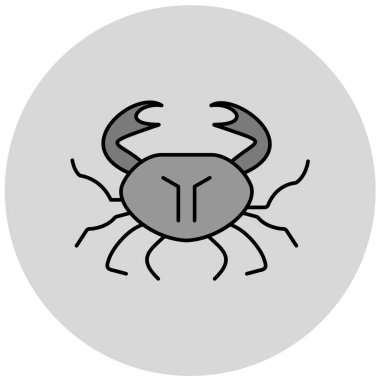 Böcek. Web simgesi basit illüstrasyon