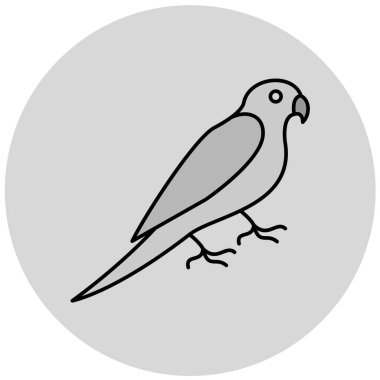 kuş simgesi vektörü ağ ve mobil uygulama tasarımı için beyaz arkaplanda izole edildi, karga logosu kavramı