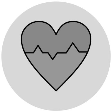 kalp simgesi modada izole edilmiş arkaplan