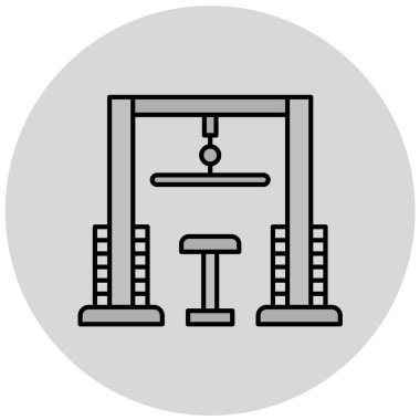 Modern yapı simgesinin vektör illüstrasyonu
