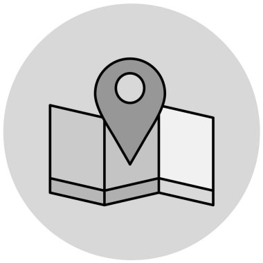 Harita iğnesi. Web simgesi