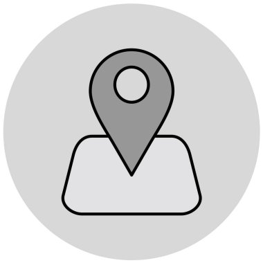 konum simgesi vektör illüstrasyonu