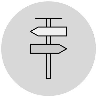 vector illustration of direction signs icon