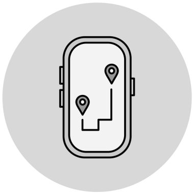 gps. Web simgesi basit tasarım