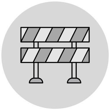 Trafik konisi simgesinin vektör illüstrasyonu