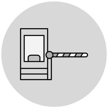 Bir yatak simgesinin vektör illüstrasyonu