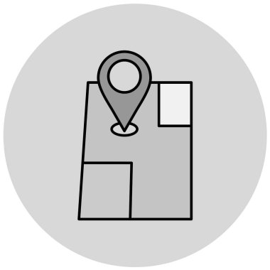 konum. Web simgesi basit illüstrasyon