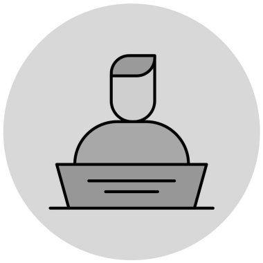 İnsan simgesinin vektör illüstrasyonu